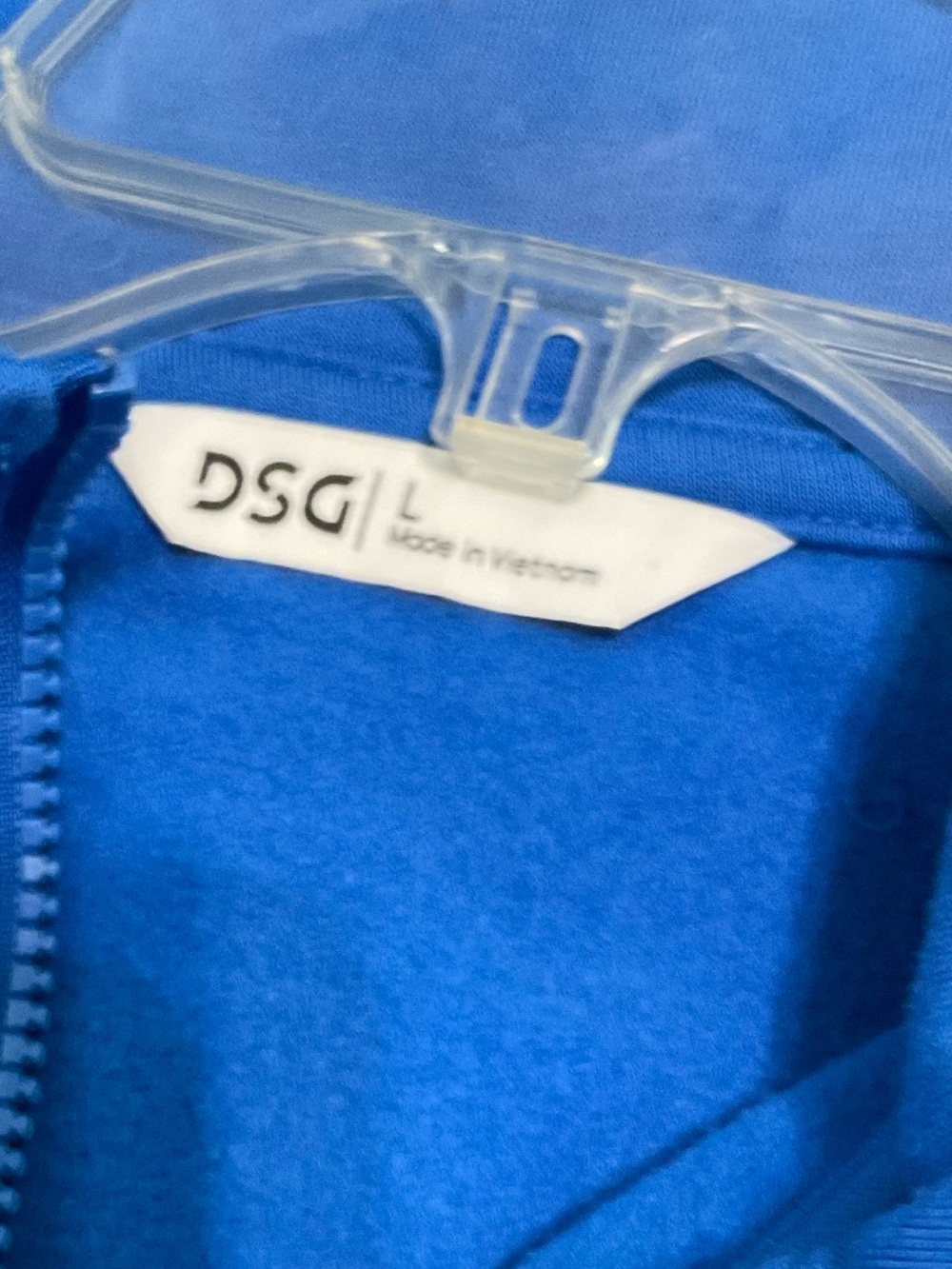 DSG So Soft Blue Half-Zip Pullover Sweatshirt - Large - Picture 5 of 8